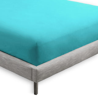 Bare Home Microfiber Fitted Sheets - Set of 2, Aqua, Twin Xl