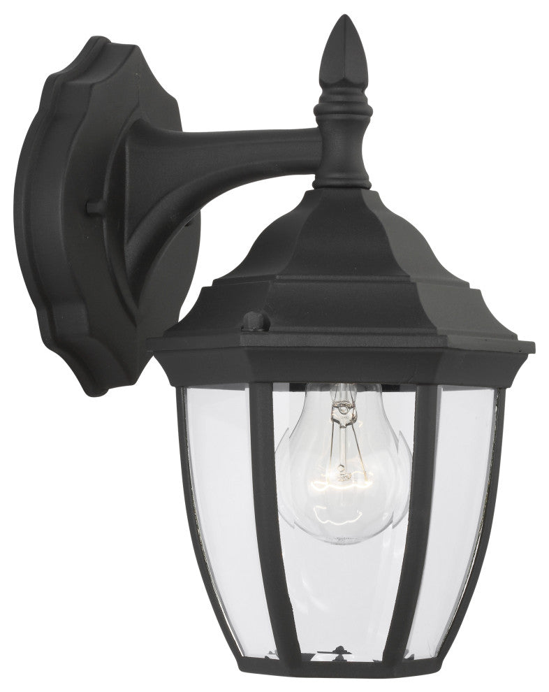 Bakersville Small 1-Light Outdoor Wall Lantern, Black