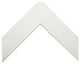 Meade Framed Wall Mirror, White, 20"x54"