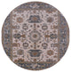 Ahgly Company Indoor Round Mid-Century Modern Area Rugs, 7' Round
