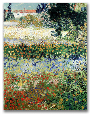 'Garden in Bloom' Canvas Art by Vincent van Gogh