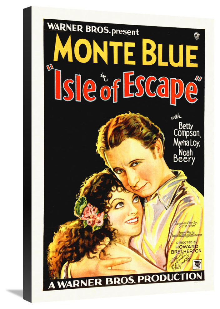 Monte Blue With Myrna Loy, Isle Of Escape, 1930, 20x30