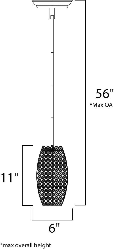 Maxim 39882BCPS 3-Light Pendant Glimmer Plated Silver