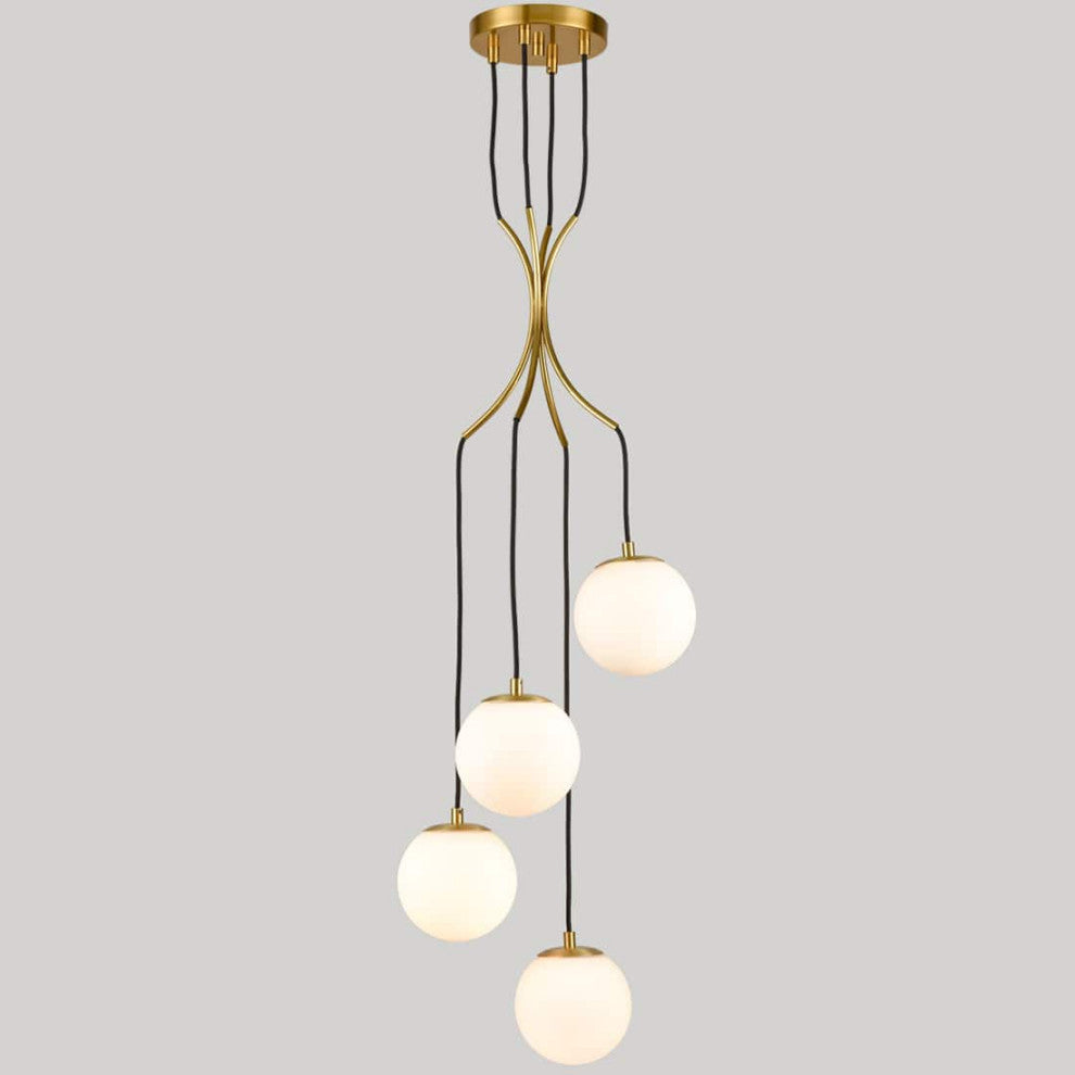Multi Globe Pendant Light Hanging Light Ceiling, 4-Light