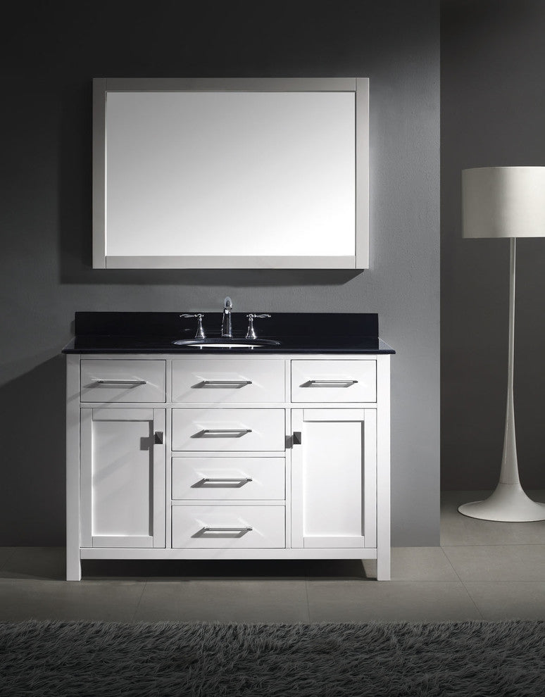 Virtu USA Caroline 48" Cabinet Only, White