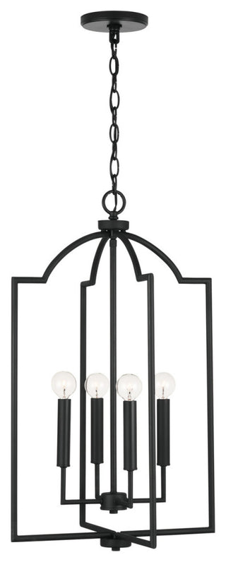 Capital Lighting 539341 Carter 4 Light 16"W Pendant - Matte Black