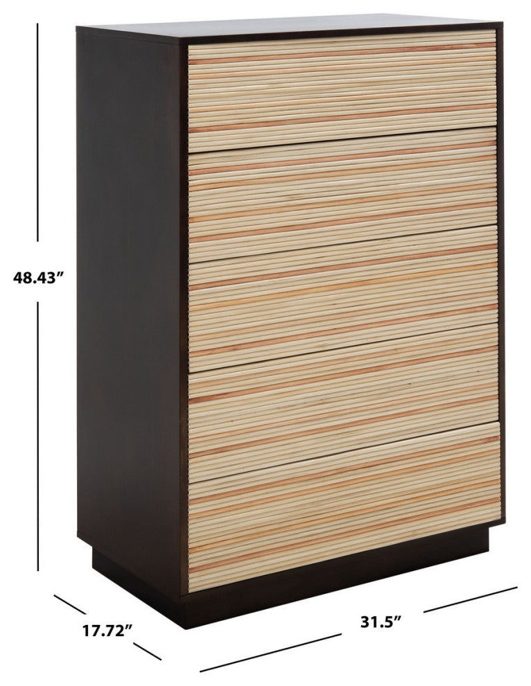 Safavieh Couture Stassie 5 Drawer Tall Dresser