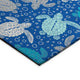 Indoor/Outdoor Seabreeze SZ13 Navy Machine Washable 10' x 14' Rug