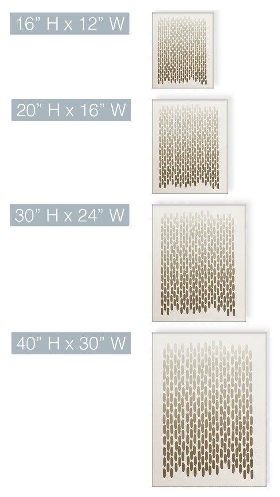 Abstract Neutral CLXIII'' Canvas Wall Art by ChiChi Decor, 32"x26"