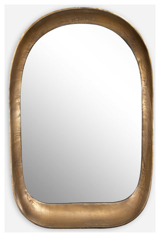 Bradano Arch Mirror, Brass