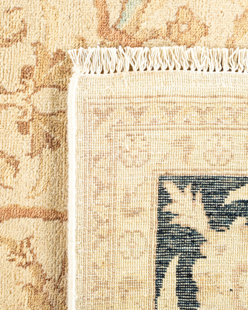 Eclectic, One-of-a-Kind Hand-Knotted Area Rug Ivory, 6' 0 x 9' 5