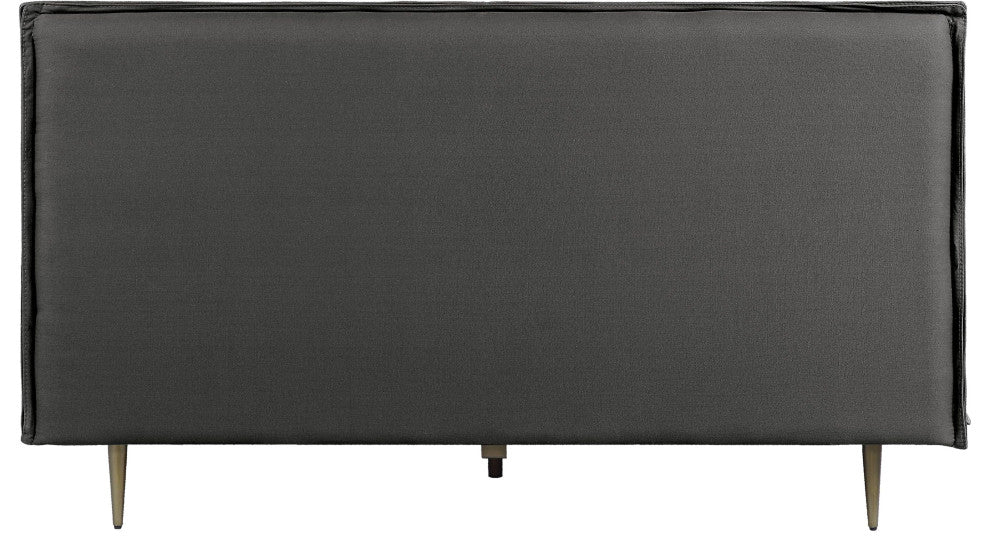 ACME Metis Eastern King Bed, Gray Top Grain Leather