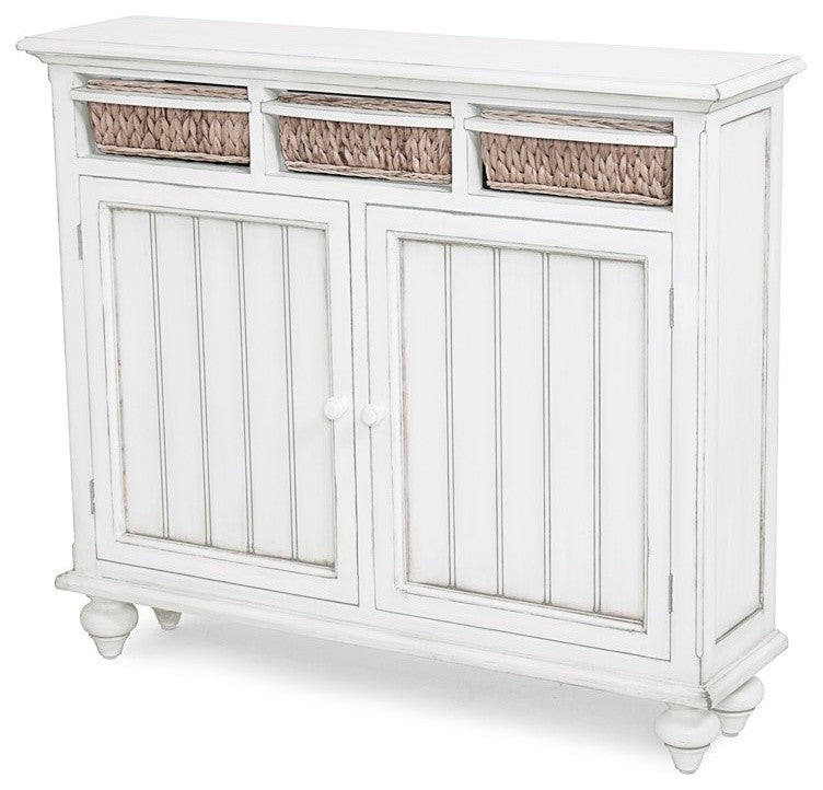 Monaco Entry Cabinets With Baskets, White