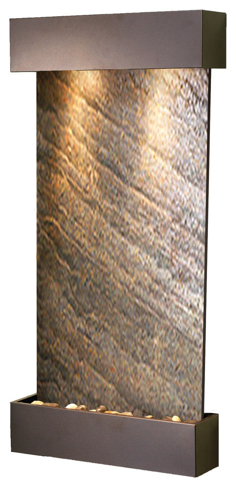 Whispering Creek Water Feature by Adagio, Green Featherstone, Antique Bronze