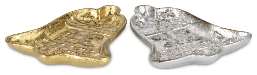 Christmas Bell Cast Iron Gold Catchall Tray