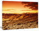 Cloudy Dramatic Sunset in Desert, Extra Large Landscape Canvas Art, 20"x12"