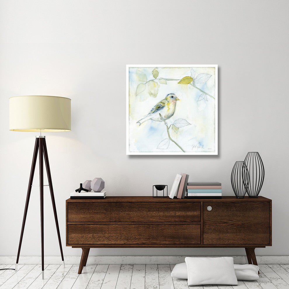 "Sketched Songbird I" Digital Paper Print by Sue Schlabach, 38"x38"