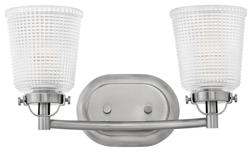 Hinkley Bennett Bath 2-Light Vanity, Polished Antique Nickel