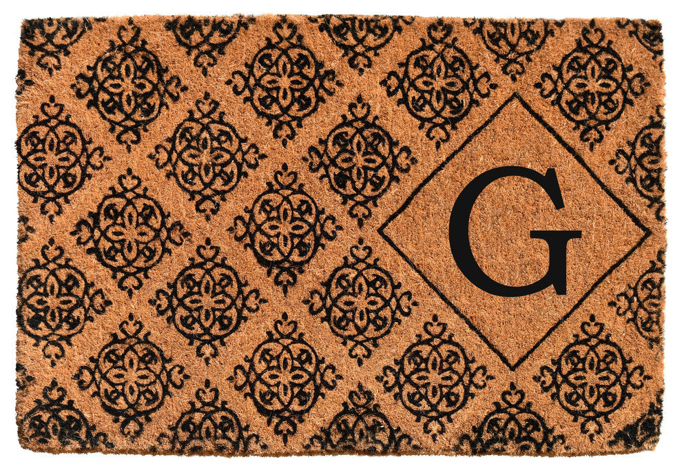 Regency Monogram Doormat, 24"x36"x1.5", G