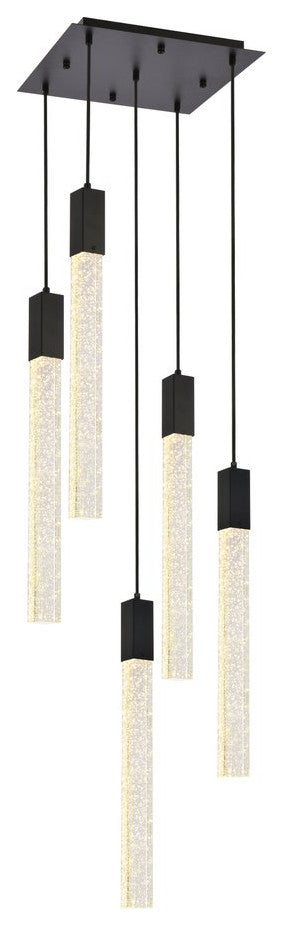 Wade 5-Light Pendant, Black
