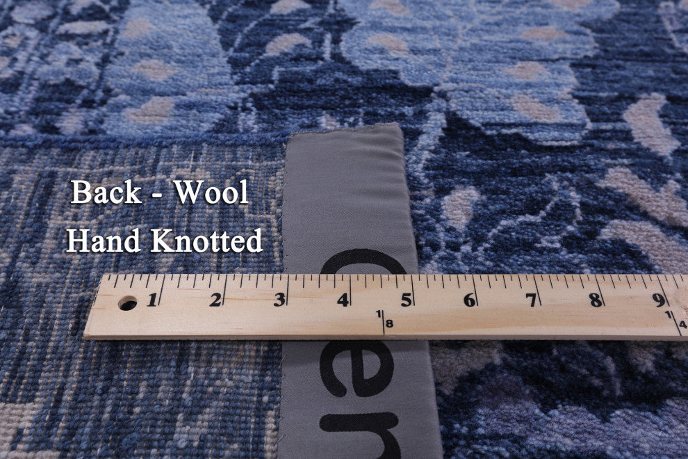 11' 10" X 14' 11" Modern Handmade Wool Rug - Q13048