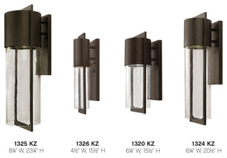 Shelter Mini Outdoor Wall Sconce, Buckeye Bronze With Clear Seedy Glass