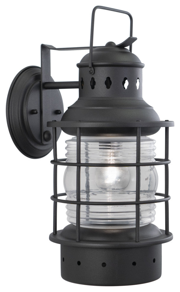 Hyannis 8" Outdoor Wall Light Textured Black