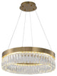 Bethel International FT94C24G 1-Light LED Chandelier, Gold
