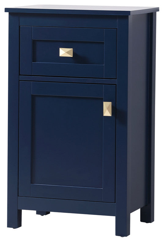 18" Wide Bathroom Storage Freedstanding Cabinet, Blue