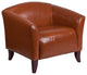 Contemporary Design Cognac Leather Chair