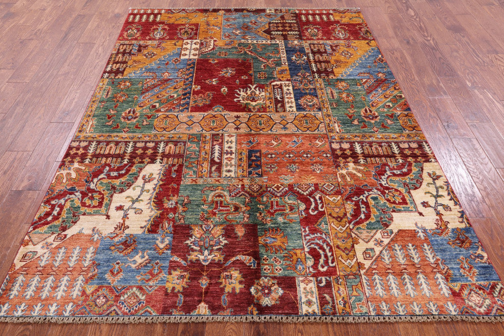 Hand Knotted Super Kazak Rug 5' 9" X 7' 9" Q10952