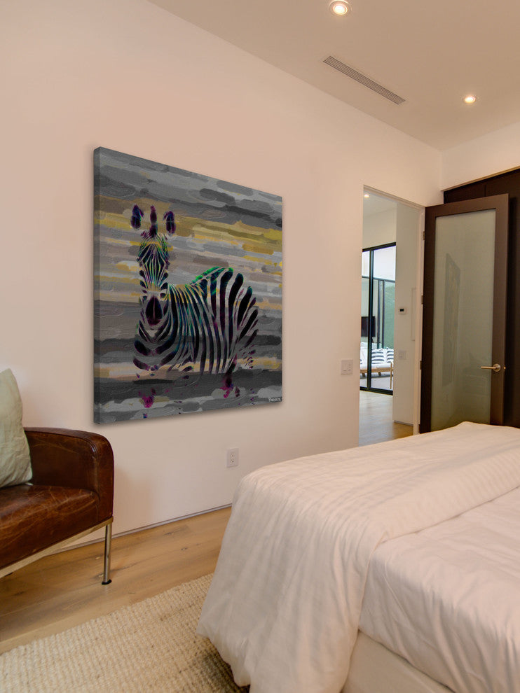 "Stripes" Print on Canvas, 32"x32"