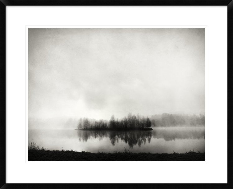 "Isle Of Silence" Framed Digital Print by Franz Bogner, 32x26"