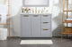 Bethany Single Bathroom Vanity, Gray, 42"