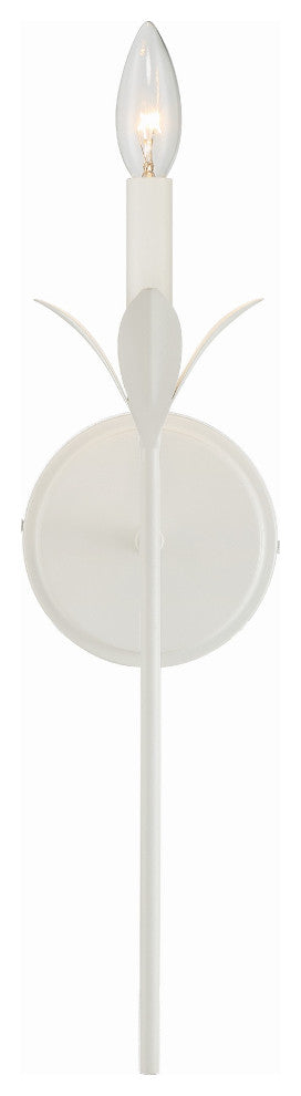 Broche 1-Light Matte White Wall Mount