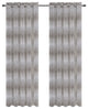 Jacquard Metro Drapery Curtain Panels, Natural, 50"x63", Set of 2
