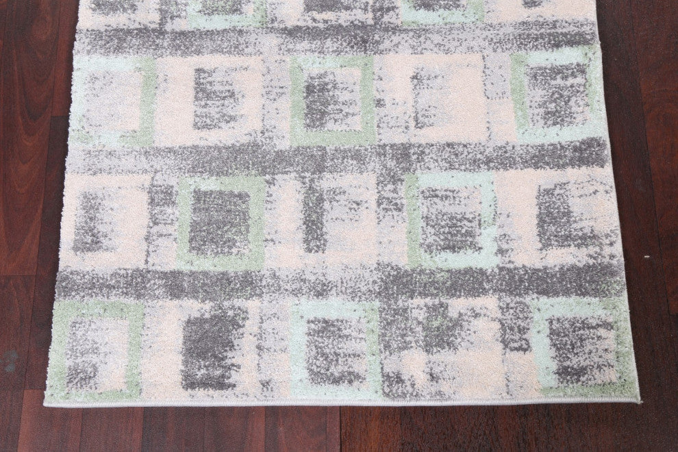 Turkish Geometric Transitional Oriental Area Rug Contemporary Carpet 3x10