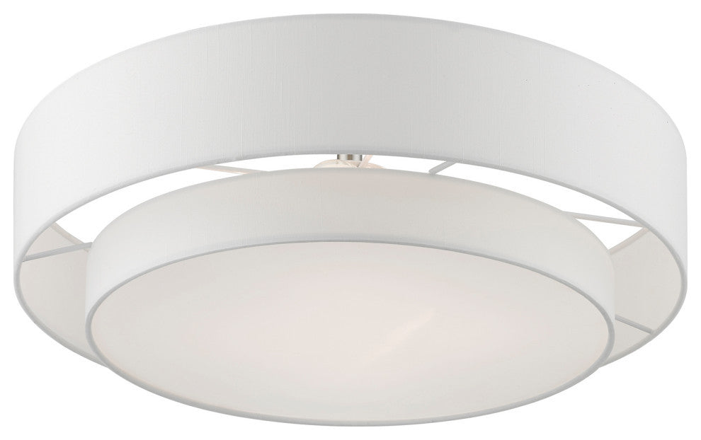 Meridian 4 Light Brushed Nickel Semi-Flush Mount