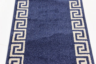 Unique Loom Navy Blue Athens Modern 2' 0 x 6' 0 Runner Rug