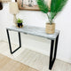 Barn Walls Bedroom Console Table Accent Table, Handcrafted, Graywash, 58" Length