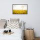 Dreams of Goldenrod and Fog Landscape Framed Photo Paper Wall Art Prints, Black, 24" X 36"