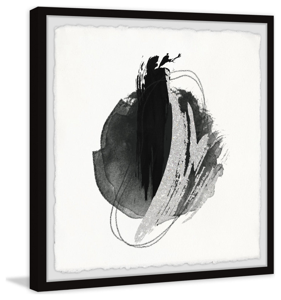 "Marked Shadows" Framed Painting Print, 18x18