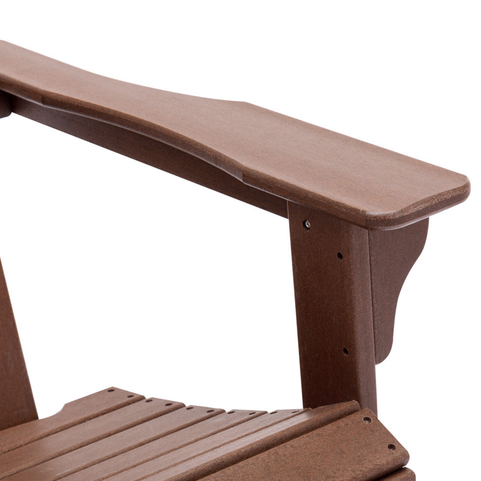 Outdoor Adirondack Rocking Chair, Brown