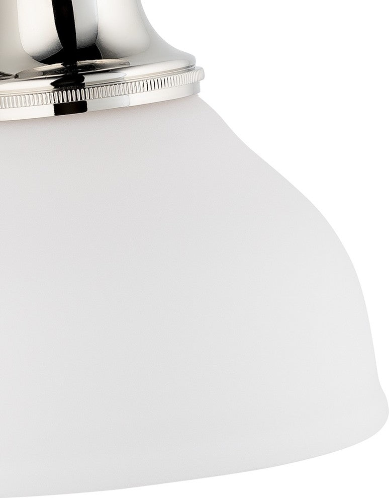 Sutton 1-Light Bath and Vanity With Opal Matte Glass Shade, Polished Nickel