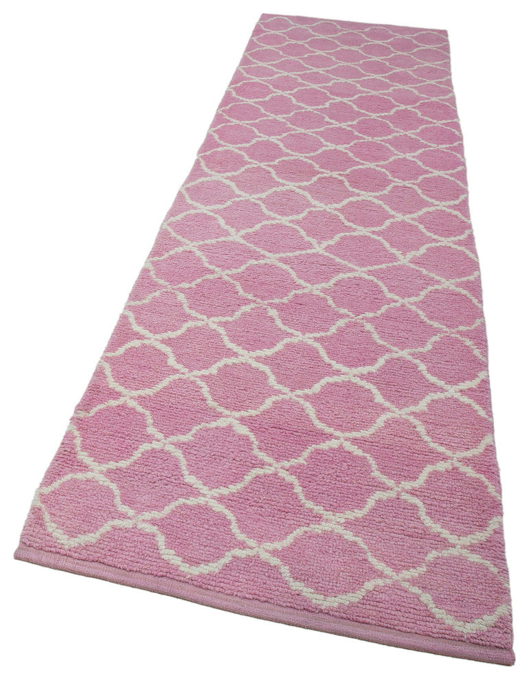 Rug N Carpet - Handmade One-of-a-Kind 3' 1" x 12' 0" Moroccan Runner Rug