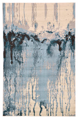 Rug Unique Loom Estrella Light Blue Rectangular 5' 0 x 8' 0