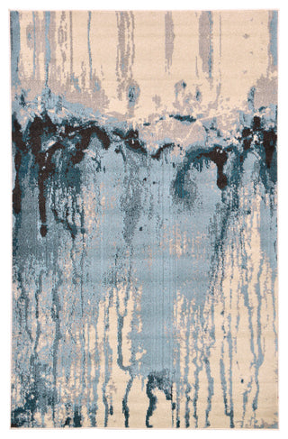 Rug Unique Loom Estrella Light Blue Rectangular 5' 0 x 8' 0