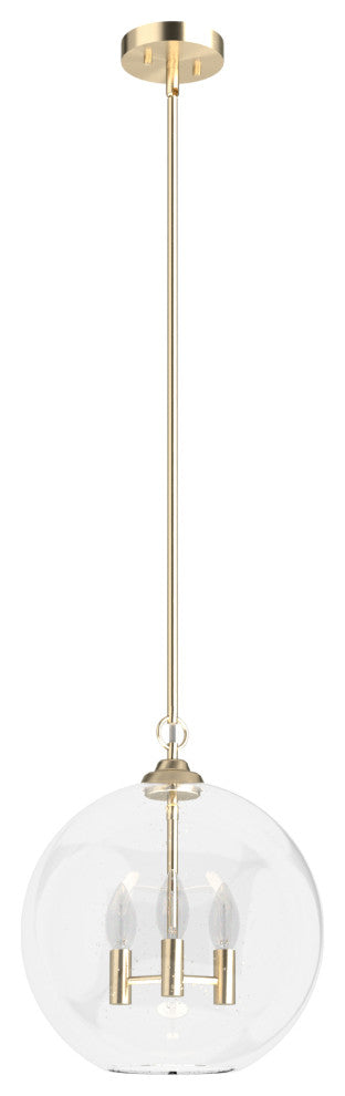 Hunter High Oaks Palm Gold 3 Light Pendant Ceiling Light