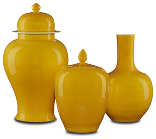 Imperial Yellow Long Neck Vase