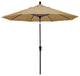 9' Aluminum Umbrella Auto Tilt Bronze, Linen Sesame